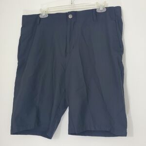 Adidas Black Flat Front Shorts Versatile Athletic Wear, Size 36